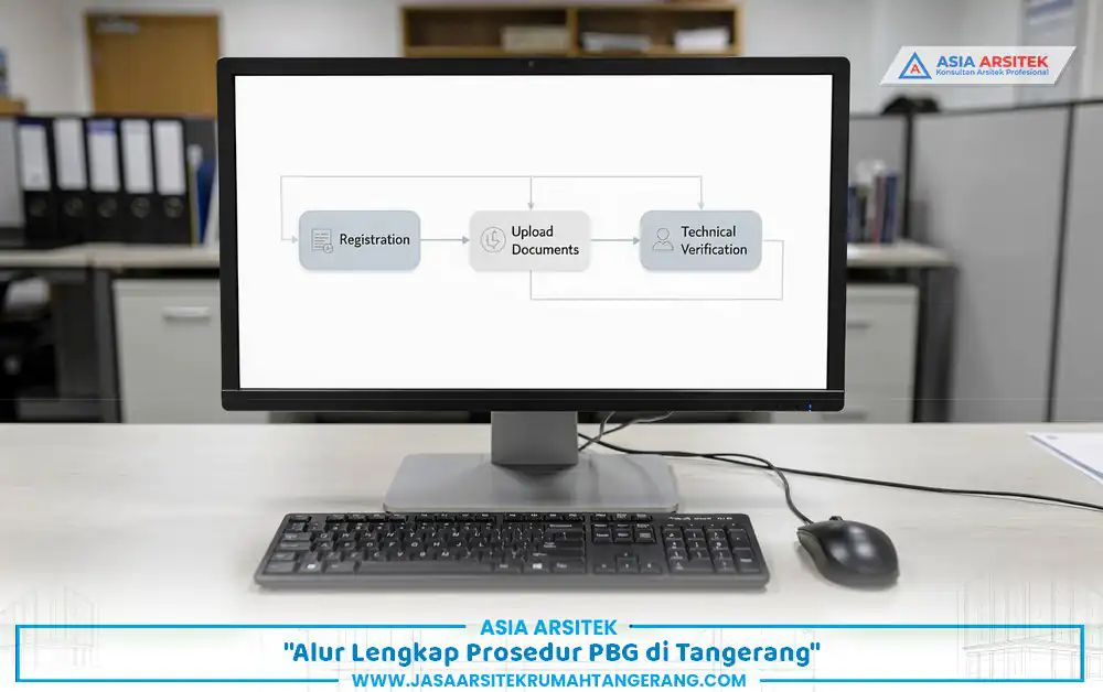 tahapan resmi prosedur PBG rumah tinggal Tangerang dari registrasi hingga terbit