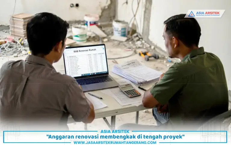 Ilustrasi biaya tambahan renovasi yang membuat anggaran proyek membengkak