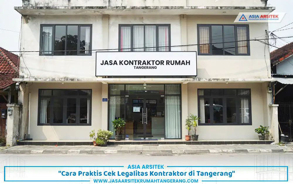 Mengecek kantor operasional kontraktor sebelum tanda tangan kontrak