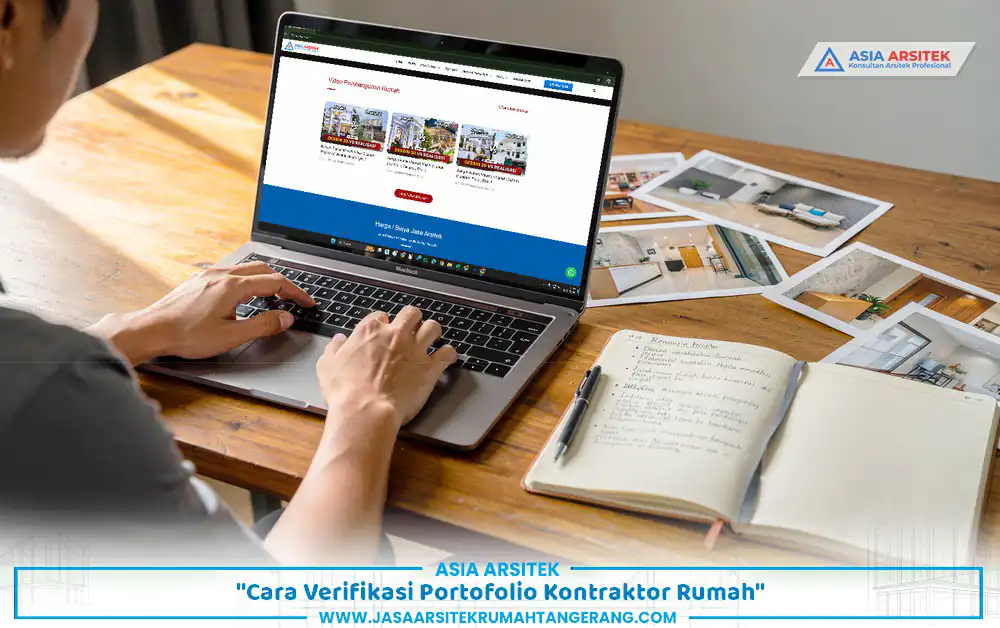 Proses verifikasi portofolio kontraktor sebelum memilih jasa bangun rumah