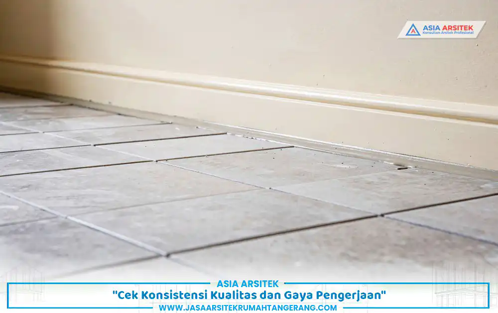 Detail finishing sebagai indikator verifikasi portofolio kontraktor