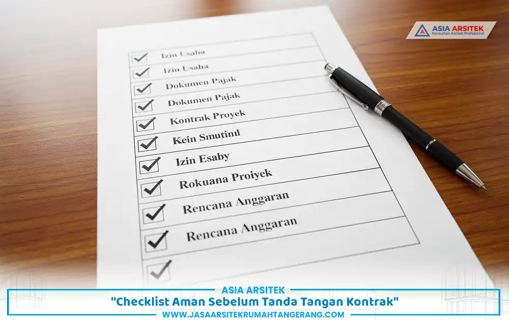 Checklist cek legalitas kontraktor sebelum proyek dimulai