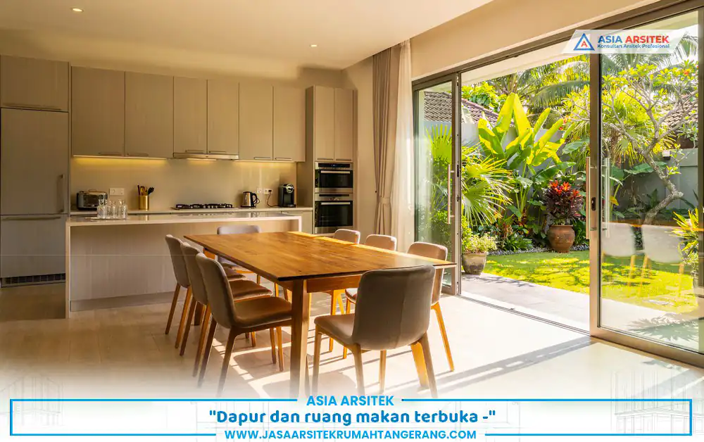 konsep ruang terbuka dalam renovasi rumah keluarga besar Tangerang