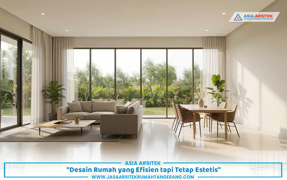 desain interior bangun rumah sesuai budget Tangerang dengan ruang terbuka dan ventilasi maksimal