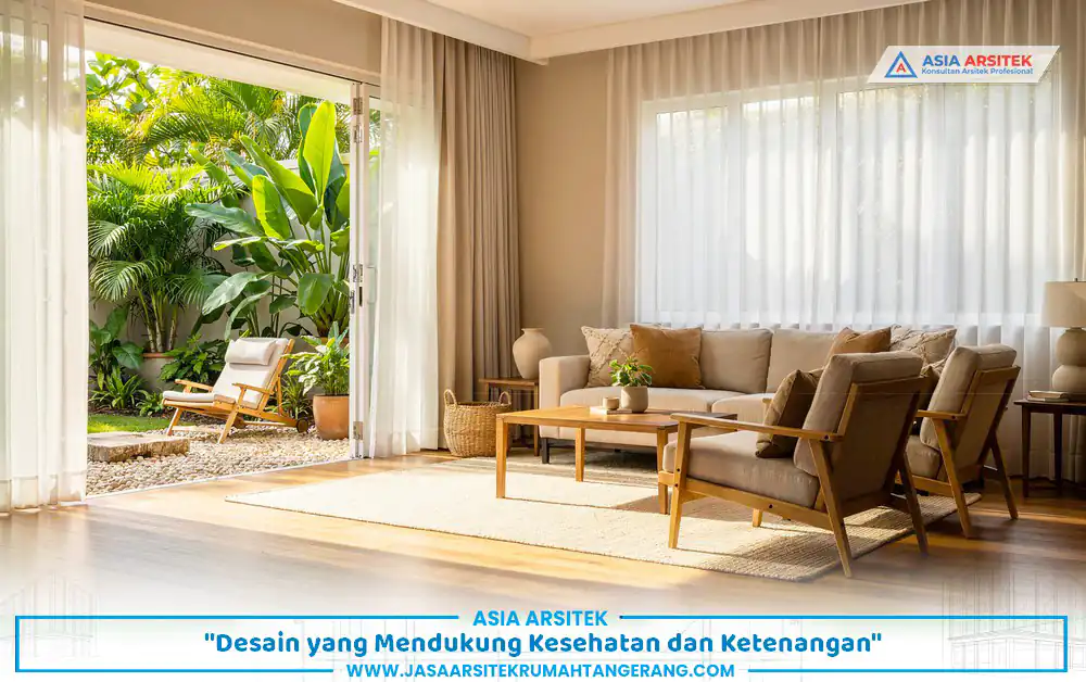 konsep sehat dalam bangun rumah pensiunan Tangerang dengan ventilasi silang