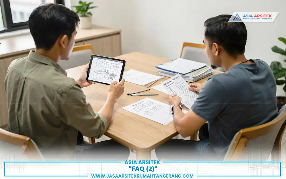 sesi tanya jawab seputar biaya renovasi dapur Tangerang 2026 bersama konsultan