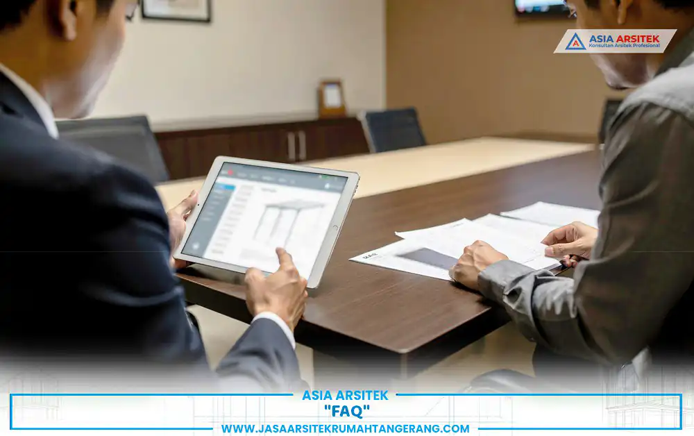 sesi tanya jawab estimasi biaya bangun rumah 100m2 Tangerang bersama konsultan