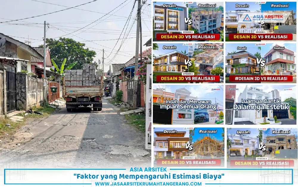 faktor lokasi dan desain dalam estimasi biaya bangun rumah 100m2 Tangerang