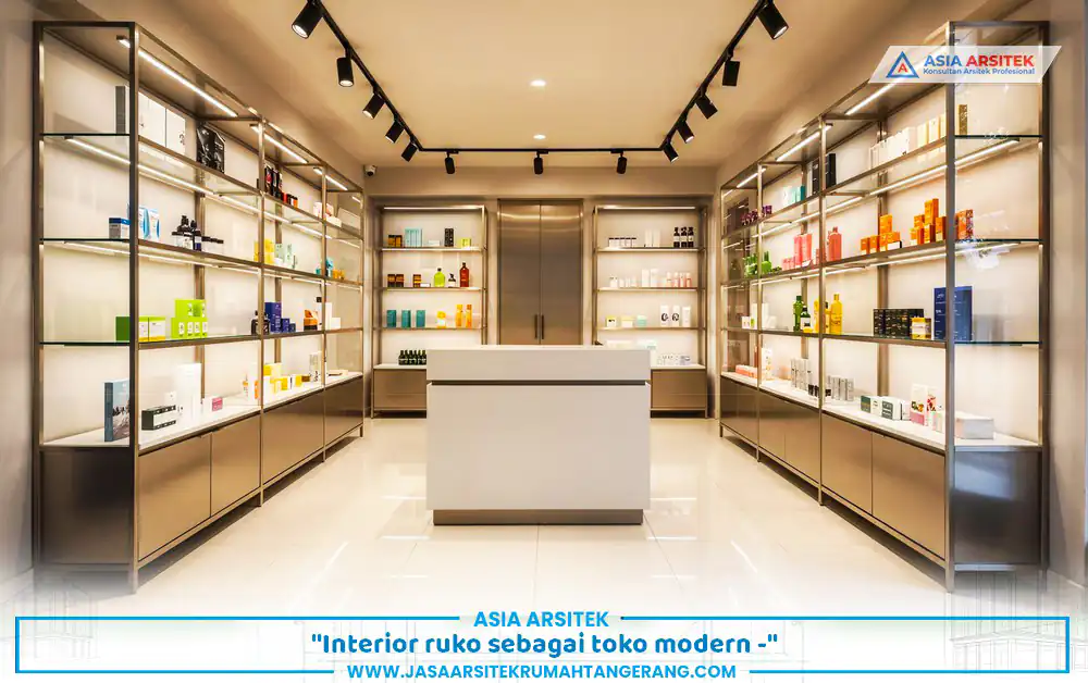 desain interior hasil jasa renovasi ruko Tangerang untuk area usaha