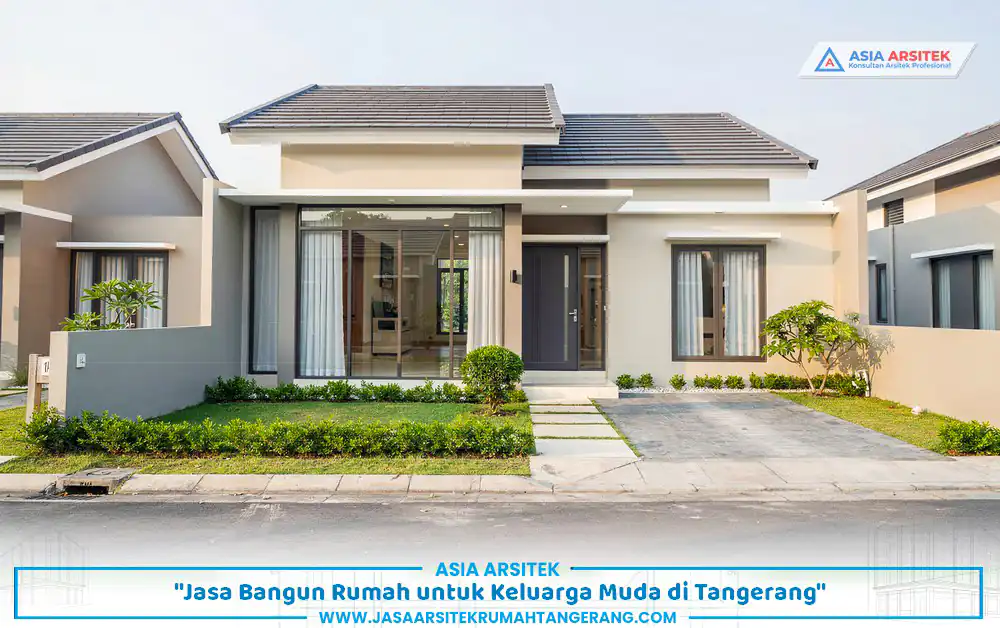 contoh hunian hasil bangun rumah keluarga muda Tangerang dengan desain modern