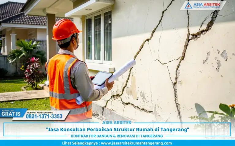 layanan konsultan perbaikan struktur rumah Tangerang saat inspeksi bangunan
