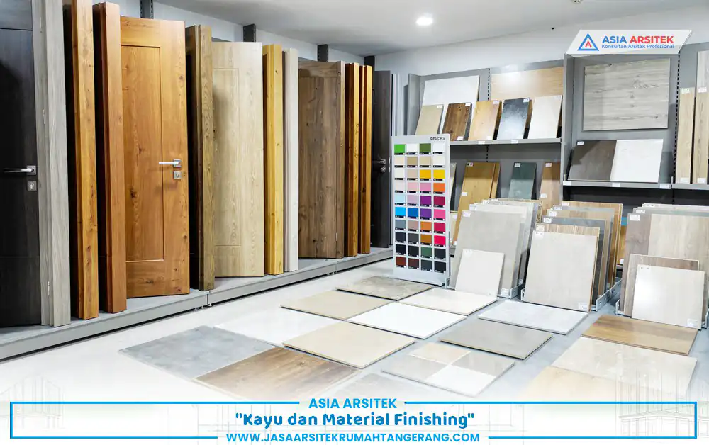 variasi kayu dan keramik dalam harga material bangunan Tangerang 2026