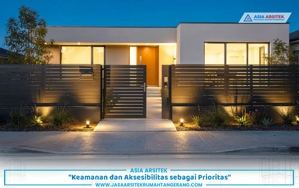 penerapan keamanan pada bangun rumah pensiunan Tangerang dengan akses mudah