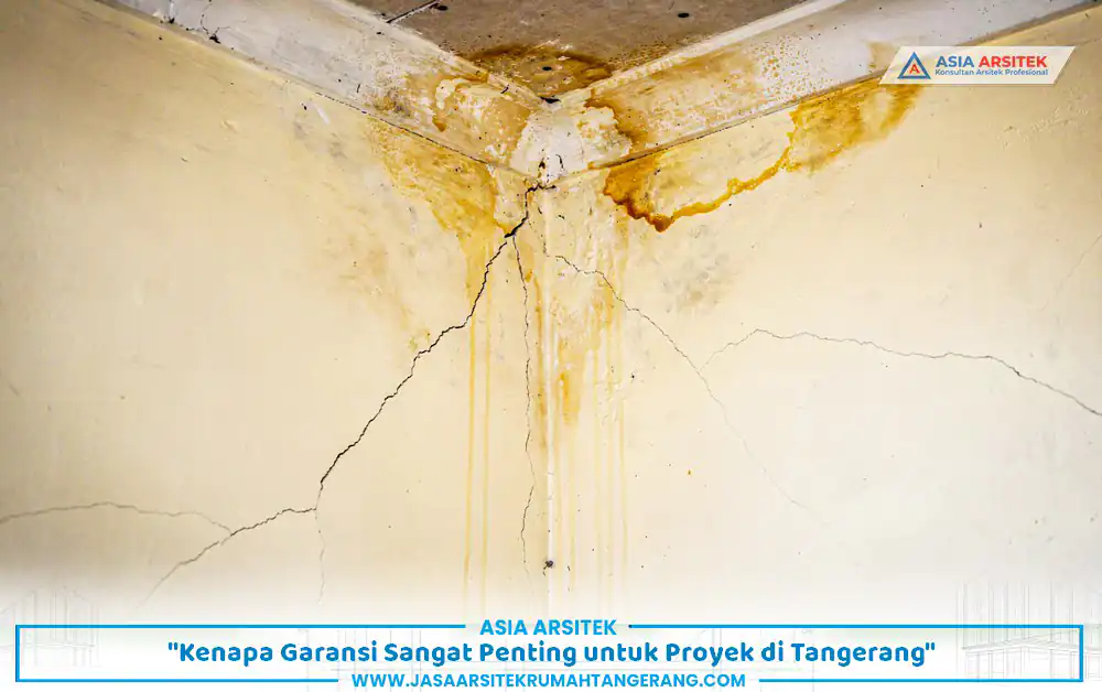Retak dinding akibat pekerjaan tanpa garansi kontraktor rumah