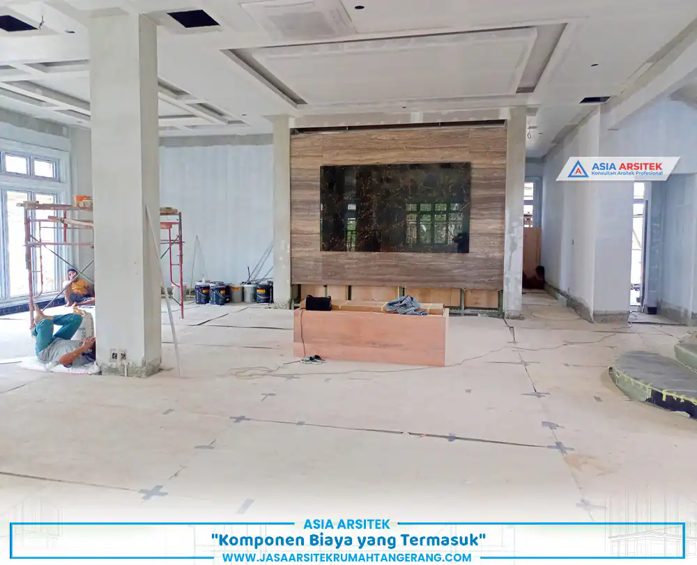 komponen struktur dan finishing dalam biaya bangun rumah per m2 Tangerang 2026