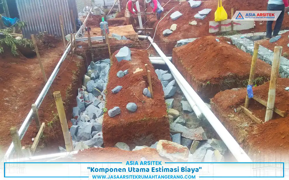 komponen struktur dalam estimasi biaya bangun rumah 100m2 Tangerang