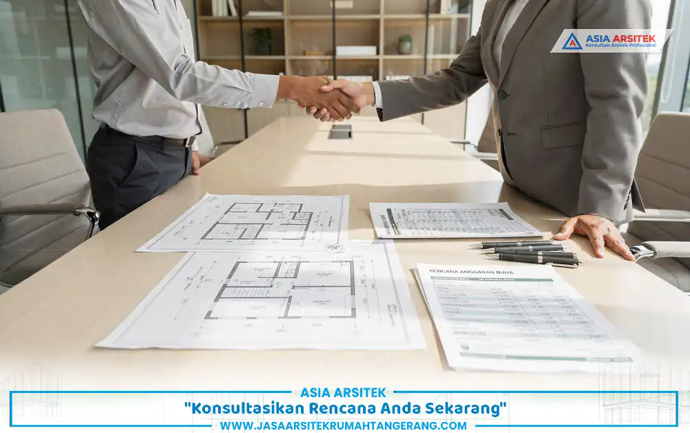 konsultasi awal biaya tambah lantai 2 rumah Tangerang bersama tim arsitek