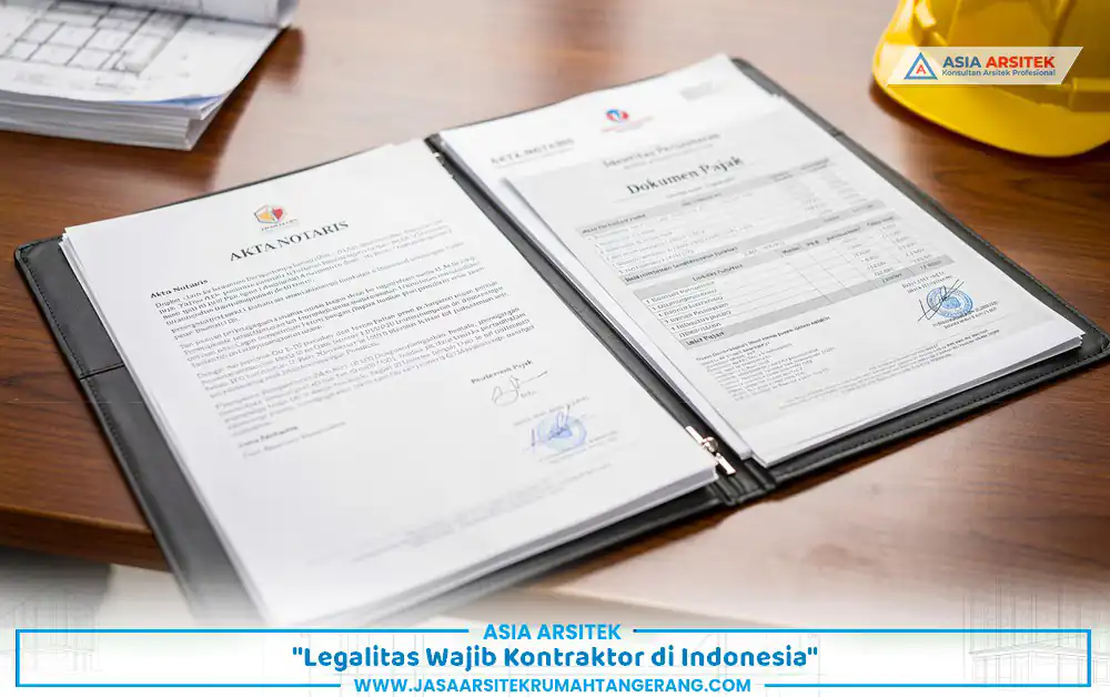Dokumen NIB NPWP dan akta perusahaan kontraktor