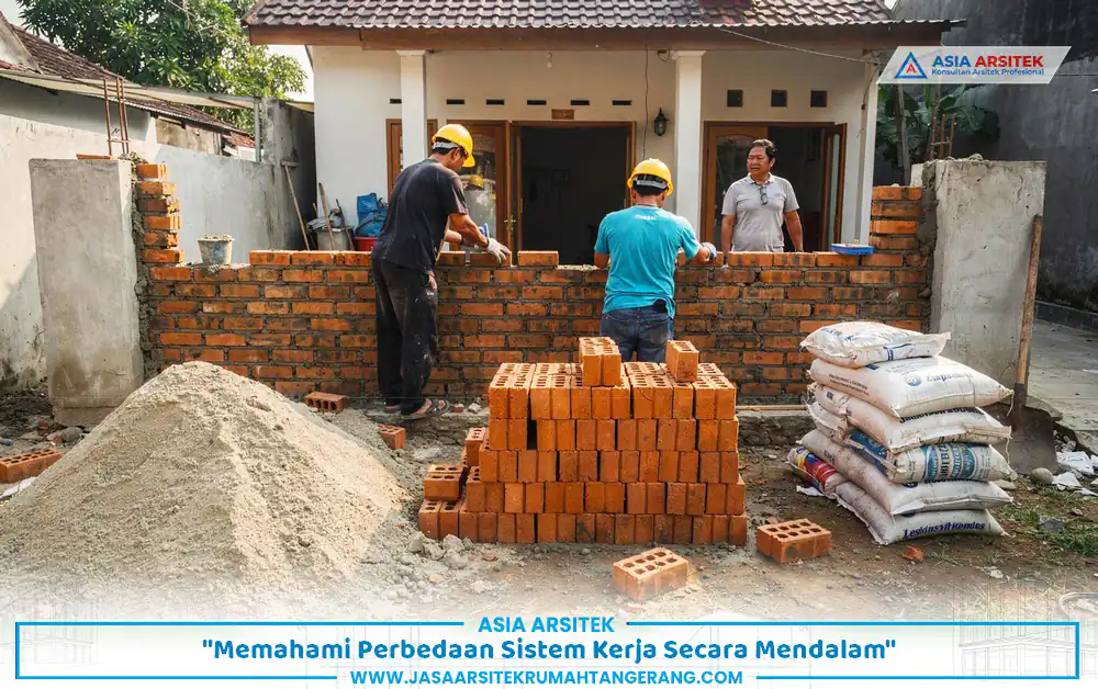 Pola kerja sistem tukang dalam skema tukang vs kontraktor rumah