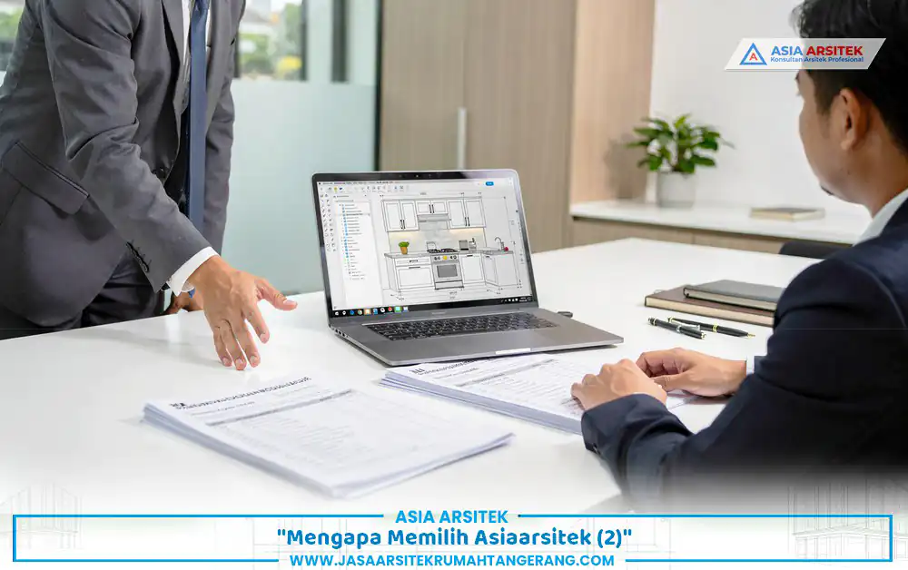 konsultasi profesional biaya renovasi dapur Tangerang 2026 bersama tim arsitek