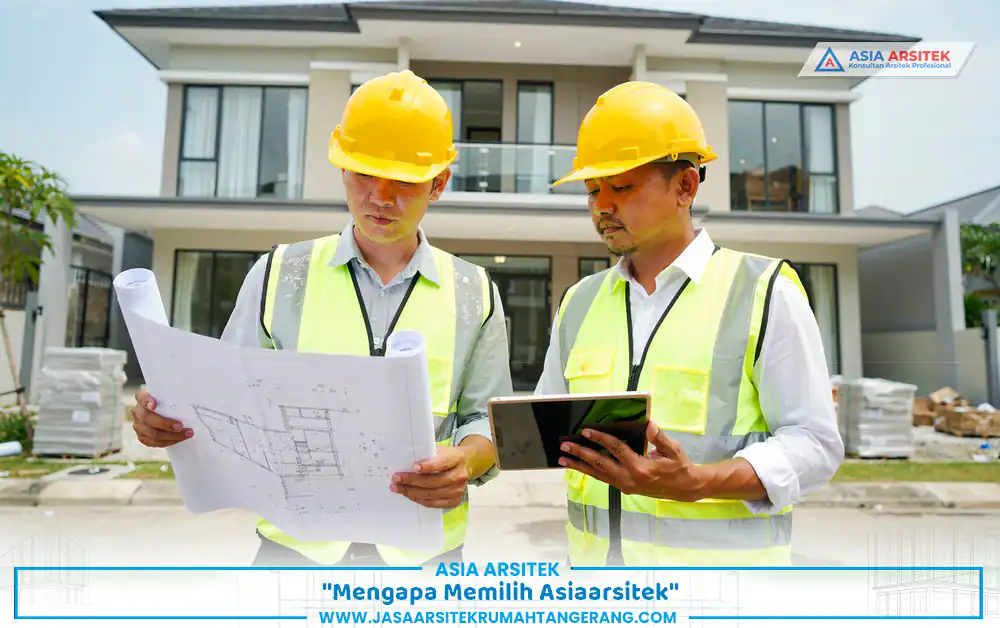 tim profesional bangun rumah usaha Tangerang melakukan koordinasi desain dan konstruksi