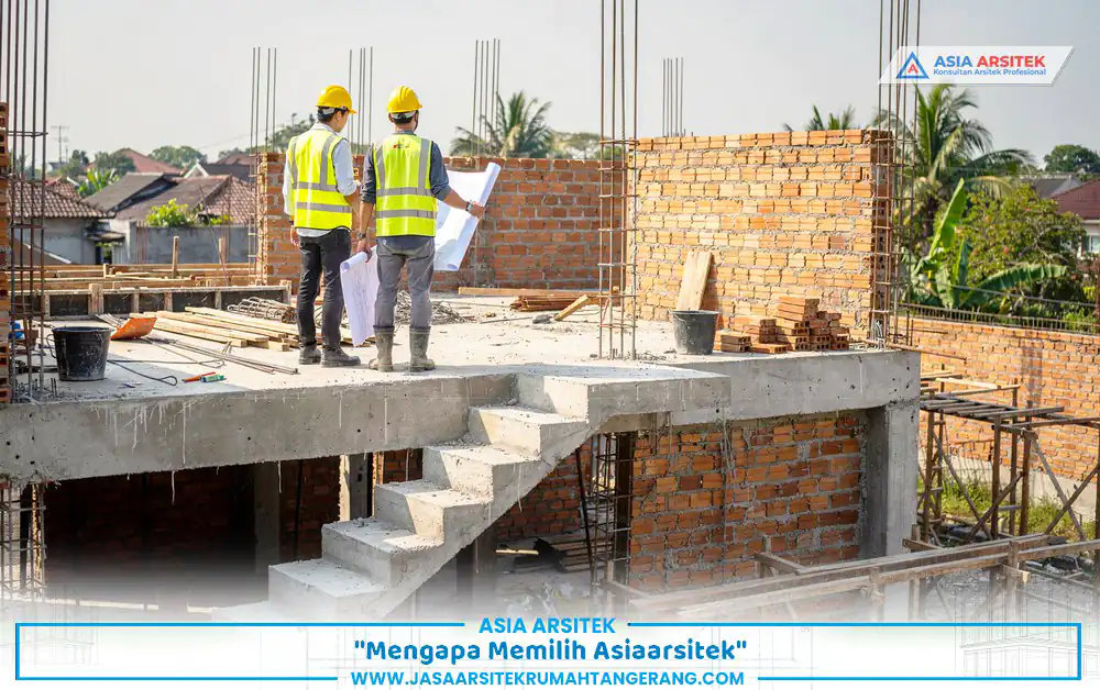 tim profesional mengawasi proyek biaya bangun rumah 2 lantai Tangerang