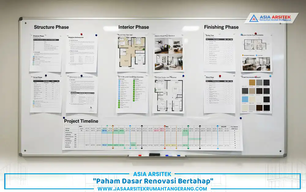 Skema tahapan renovasi bertahap Tangerang fase 1 2 3