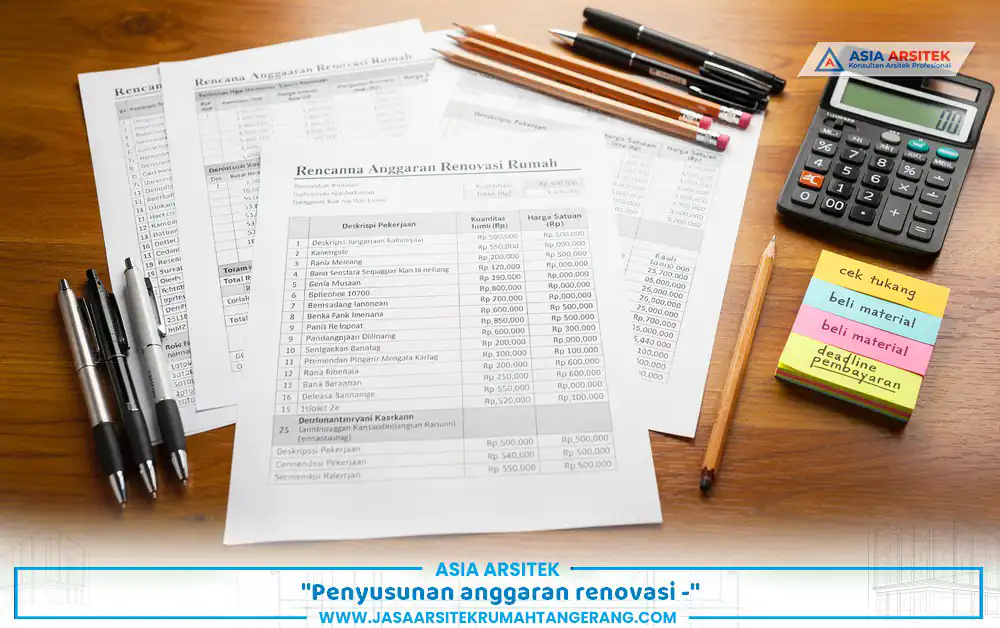 perhitungan biaya renovasi rumah keluarga besar Tangerang secara transparan