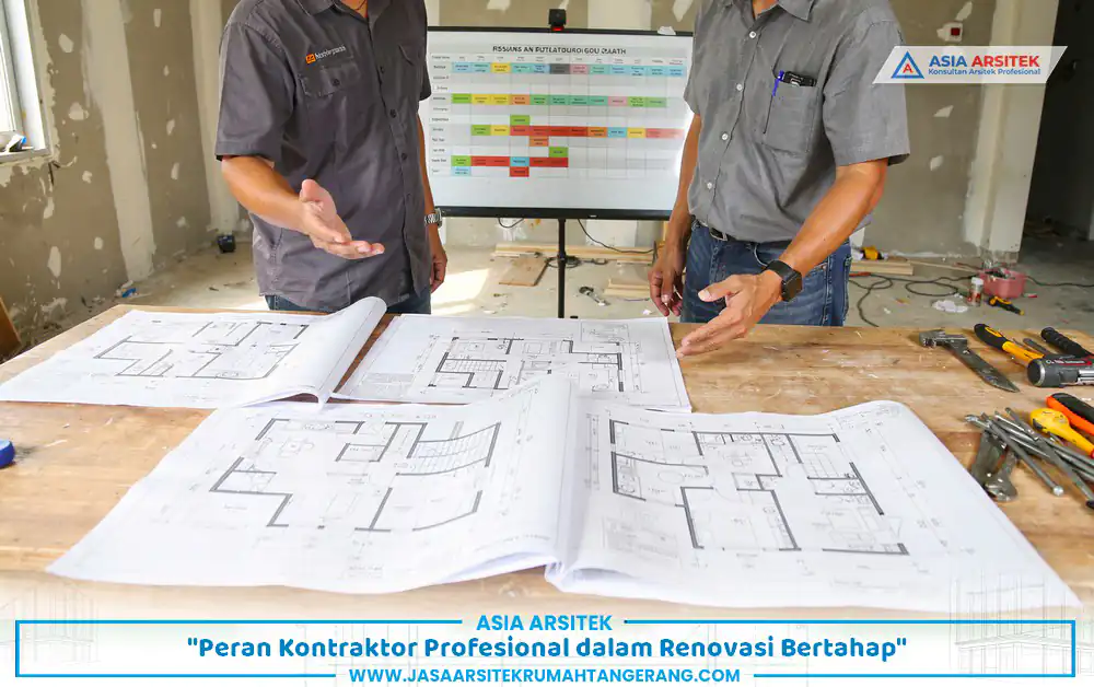 Kontraktor mengelola renovasi bertahap Tangerang