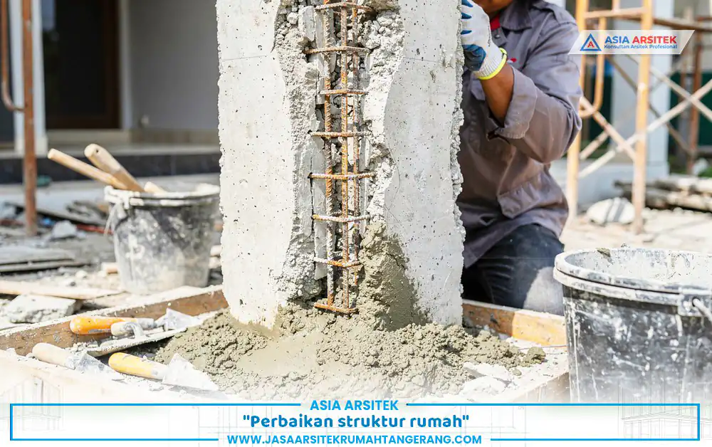 Perbaikan struktur bangunan dalam renovasi bertahap Tangerang