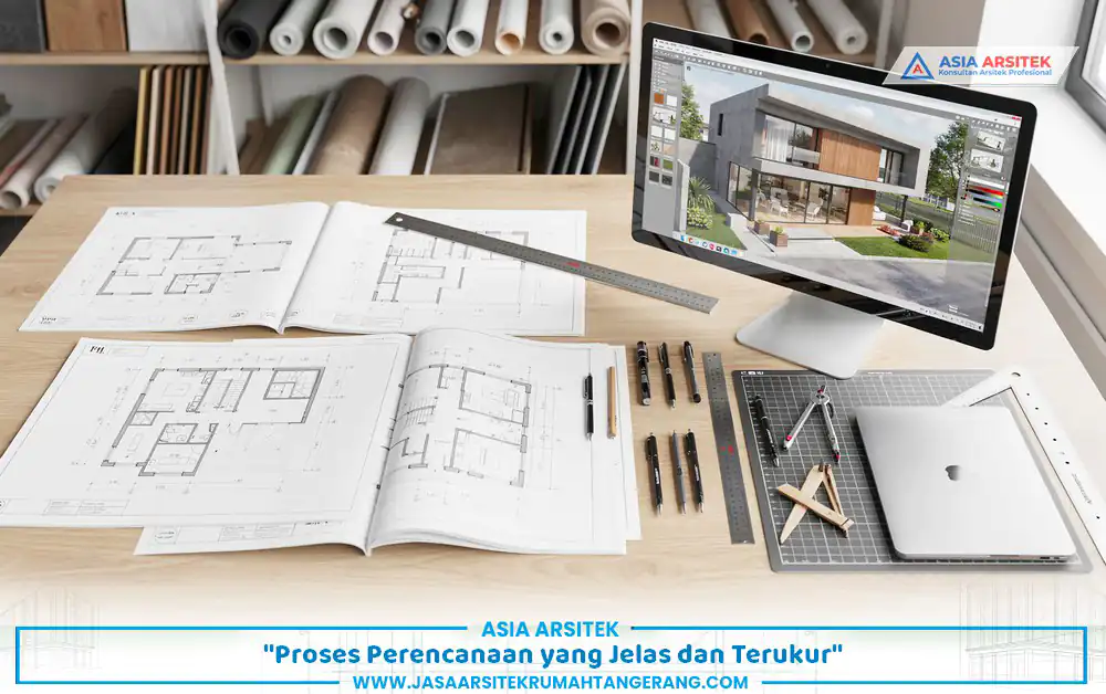 tahap perencanaan bangun rumah syariah Tangerang dengan gambar kerja detail