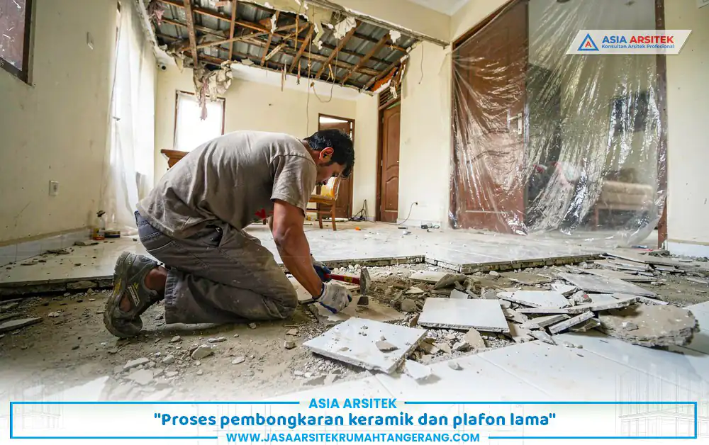 Tahap awal dalam RAB renovasi 50 juta berupa pembongkaran ringan