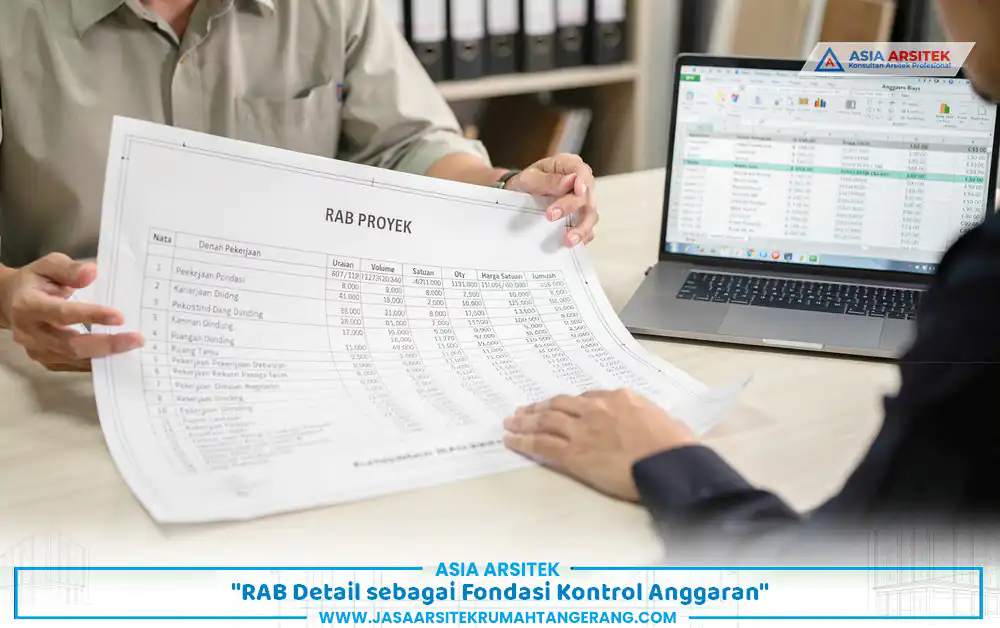 Dokumen RAB detail untuk mengendalikan biaya tambahan renovasi