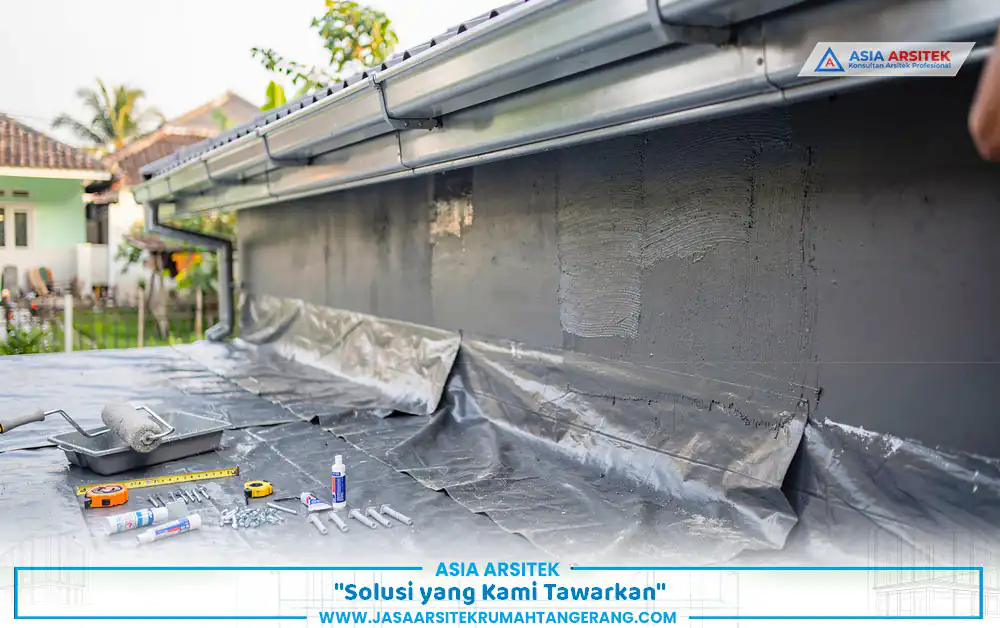 solusi teknis jasa renovasi rumah bocor Tangerang pada talang dan dinding