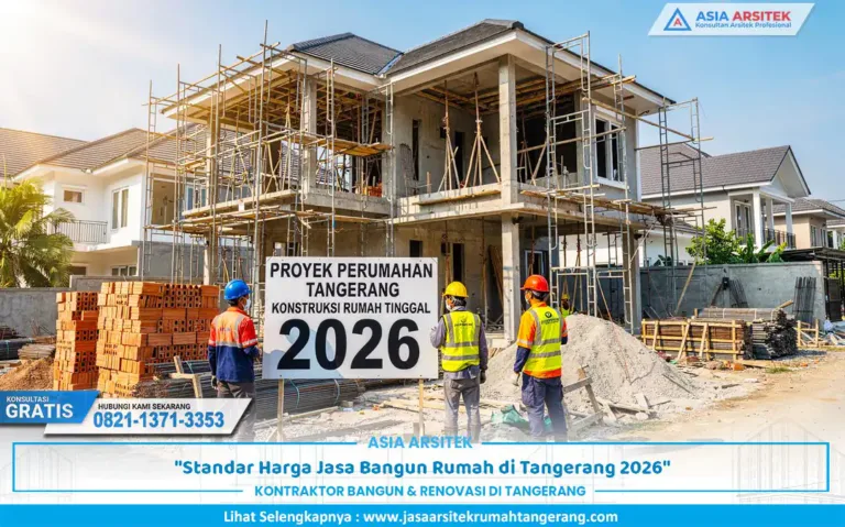 ilustrasi proyek sesuai standar harga bangun rumah Tangerang 2026