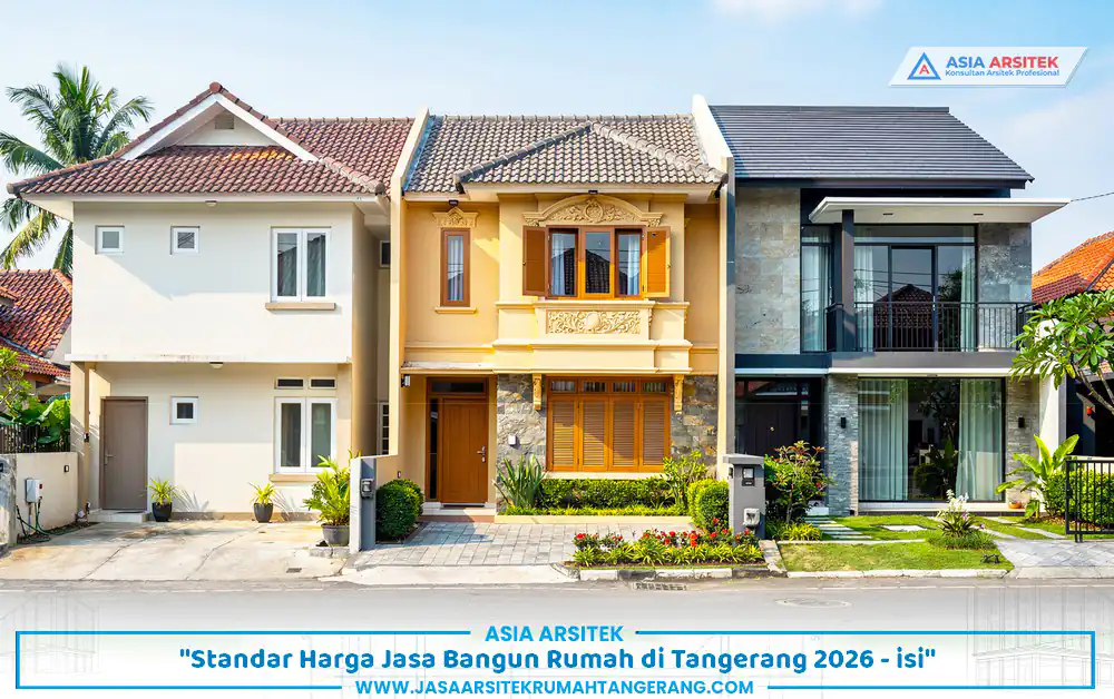 kategori paket sesuai standar harga bangun rumah Tangerang 2026 per meter persegi