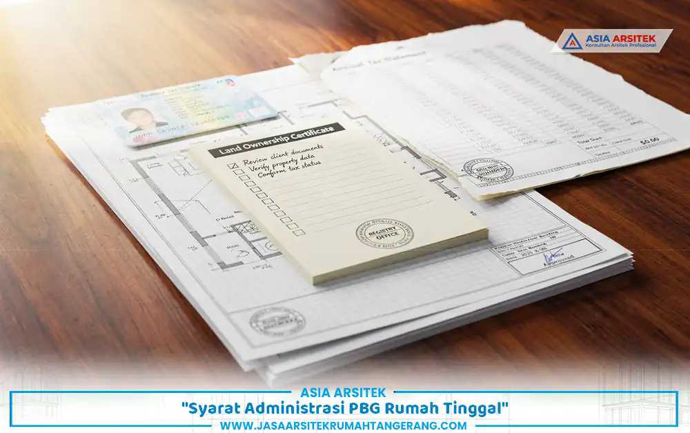 dokumen wajib dalam prosedur PBG rumah tinggal Tangerang