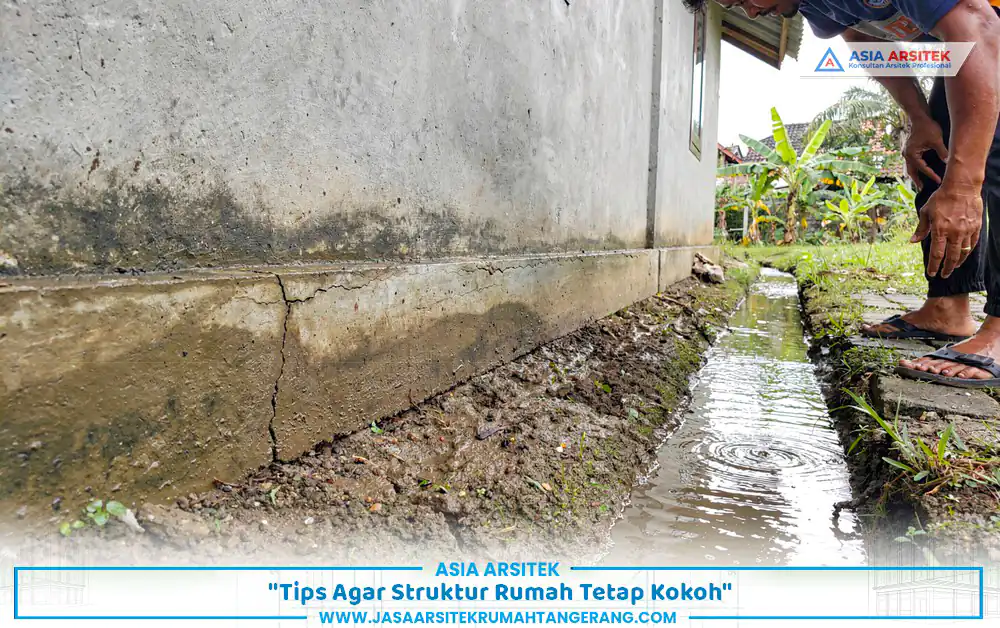 langkah pencegahan oleh jasa perbaikan struktur rumah retak Tangerang melalui pengecekan drainase