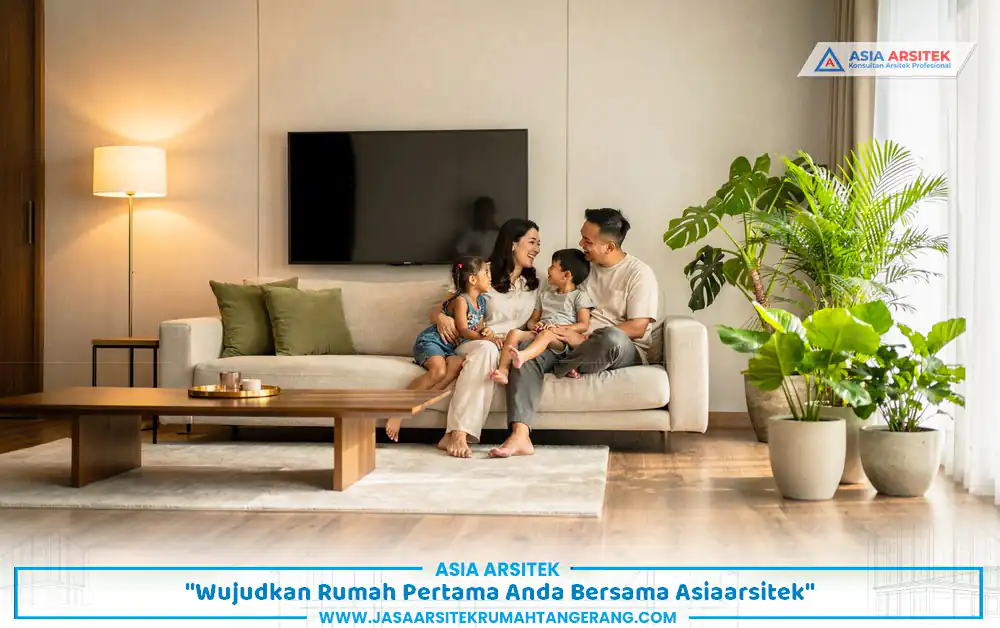 hasil akhir bangun rumah keluarga muda Tangerang yang nyaman dan siap huni