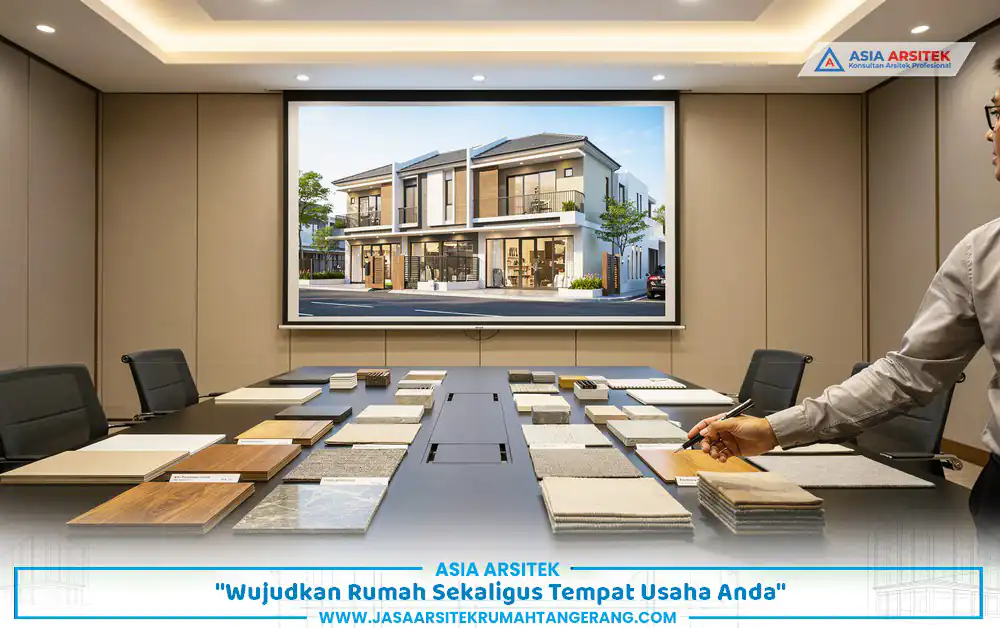 presentasi desain bangun rumah usaha Tangerang sebelum tahap konstruksi dimulai