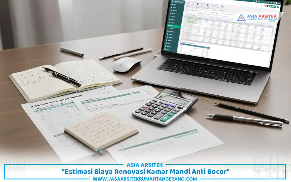 renovasi kamar mandi anti bocor dengan estimasi biaya per meter