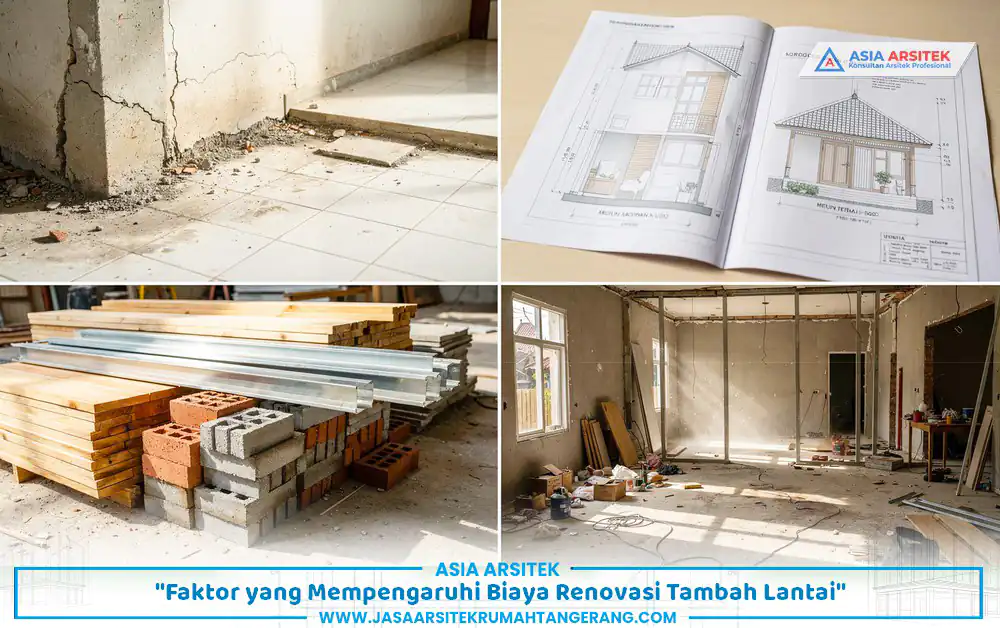 Jasa Renovasi Tambah Lantai Tangerang dipengaruhi kondisi struktur desain dan material