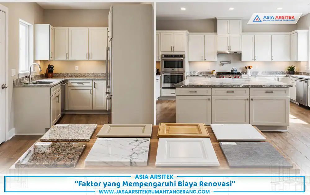 jasa renovasi dapur Tangerang dipengaruhi luas material dan desain