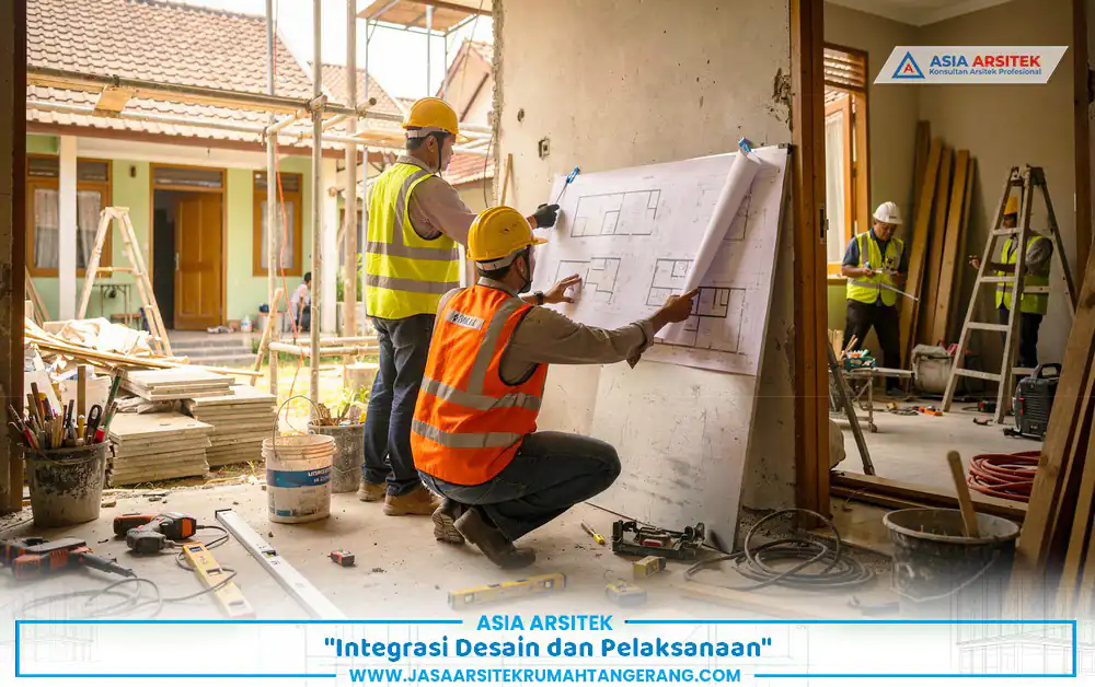 renovasi rumah sambil tinggal dengan integrasi desain dan pelaksanaan