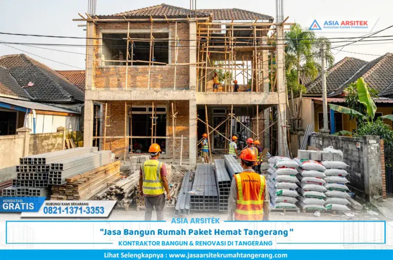 jasa bangun rumah hemat dengan proyek pembangunan rumah modern di Tangerang