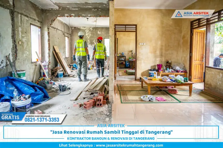 renovasi rumah sambil tinggal dengan aktivitas konstruksi di rumah yang masih dihuni