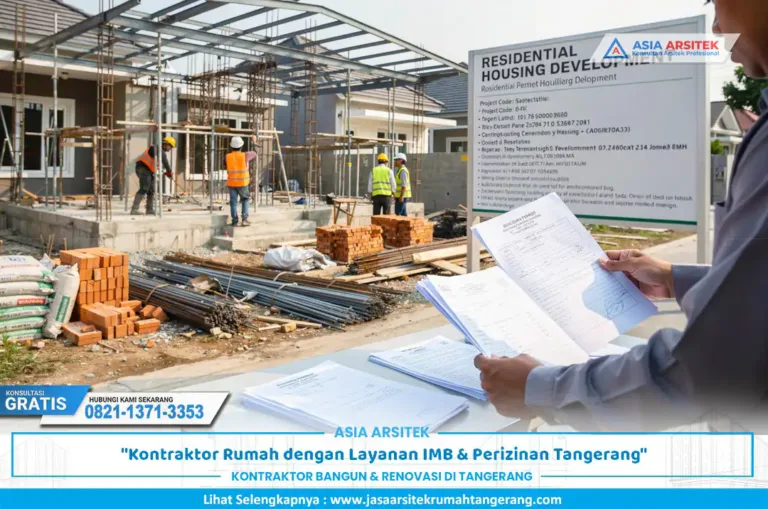 kontraktor rumah IMB Tangerang pada proyek pembangunan rumah dengan perizinan resmi