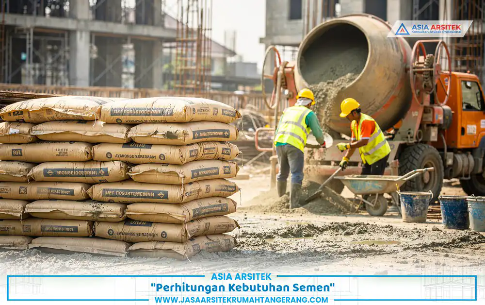 perhitungan kebutuhan semen dalam cara hitung material konstruksi rumah