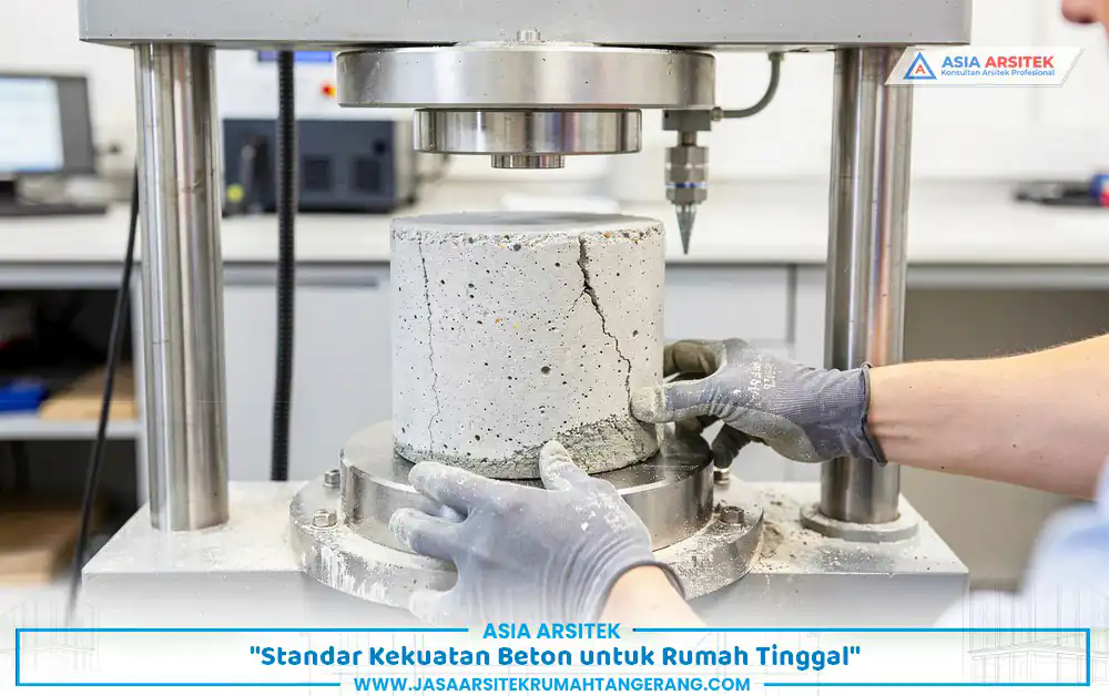 pengujian standar mutu beton untuk memastikan kekuatan struktur rumah