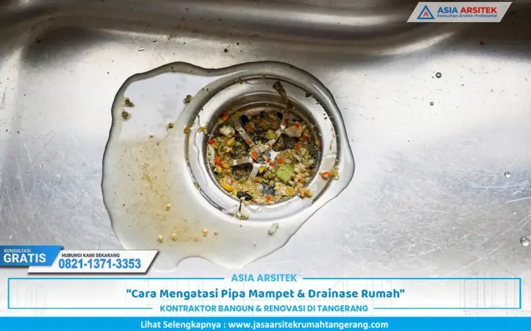 contoh kondisi saluran air rumah yang membutuhkan cara mengatasi pipa mampet